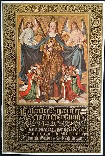 Schlecht, Joseph (Hrsg): Kalender Bayerischer und Schwäbischer Kunst 1920. 