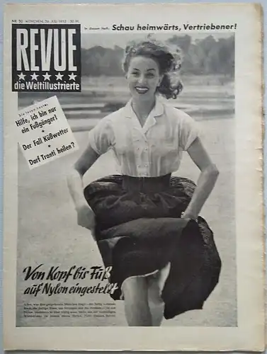 Zeitschrift  REVUE, die Weltillustrierte, Nr. 30,  26. Juli  1952. 