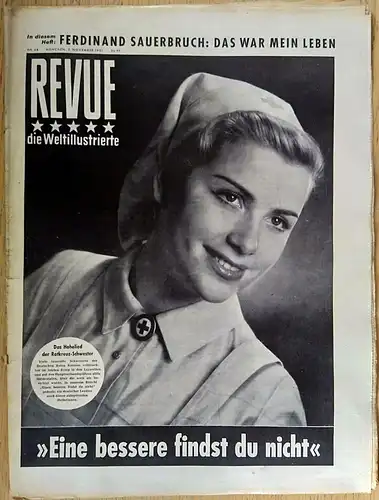 Zeitschrift  REVUE, die Weltillustrierte, Nr. 44,  3. November 1951. 