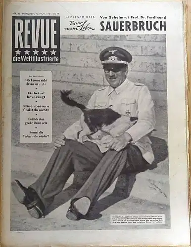 Zeitschrift  REVUE, die Weltillustrierte, Nr. 45,  10. November 1951. 