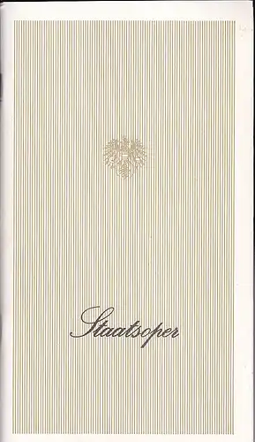 Wiener Staatsoper: Programmheft - Rigoletto - Giuseppe Verdi.