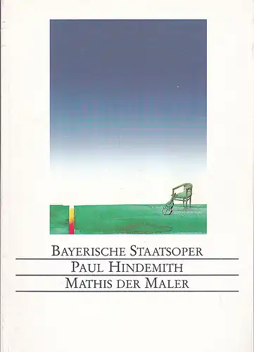 Bayerische Staatsoper: Programmheft:  Mathis der Maler - Paul Hindemith.