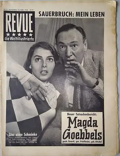 Zeitschrift  REVUE, die Weltillustrierte, Nr. 8,  23. Februar 1952. 