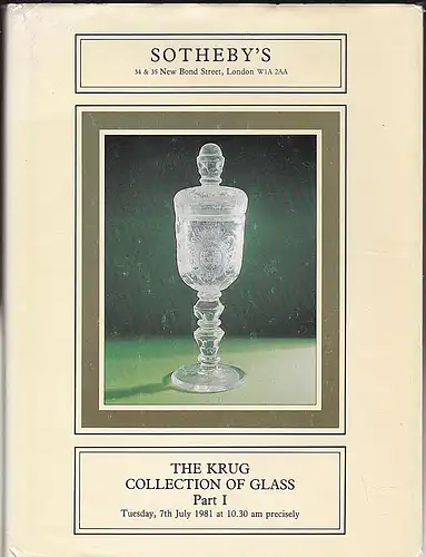 Sotheby Parke Bernet &Co: The Krug Collection of Glass. 