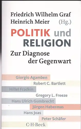 Graf, Friedrich Wilhelm und Meier, Heinrich (Hrsg): Politik und Religion: Zur Diagnose der Gegenwart. 