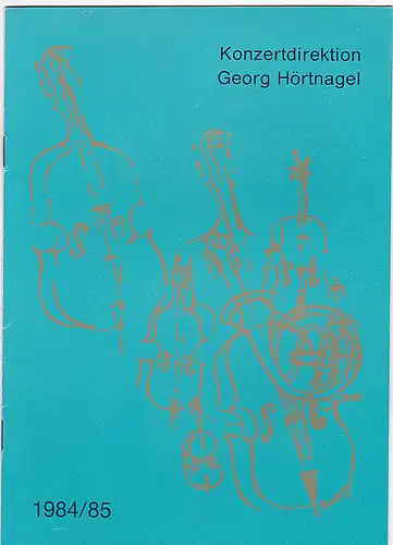 Konzertdirektion Georg Hörtnagel: Programmheft: Klavierabend Krystian Mimerman  - 12. Februar 1985, Meistersingerhalle Nürnberg. 
