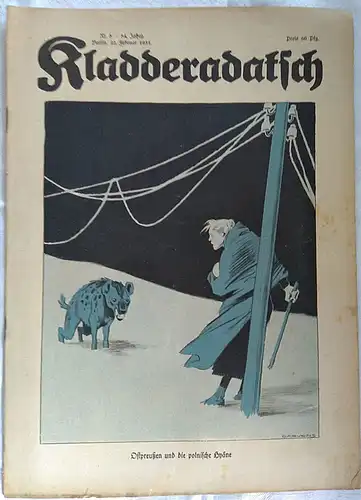 Warncke, Paul (Hauptschriftleiter): Kladderadatsch, 22. Februar 1931.  (84. Jahrang, Nr.8). 