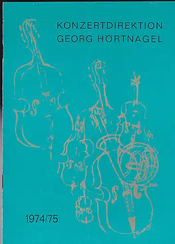 Konzertdirektion Georg Hörtnagel: Programmheft:  Bamberger Symphoniker - Meistersingerhalle Nürnberg, 8.2.1975.
