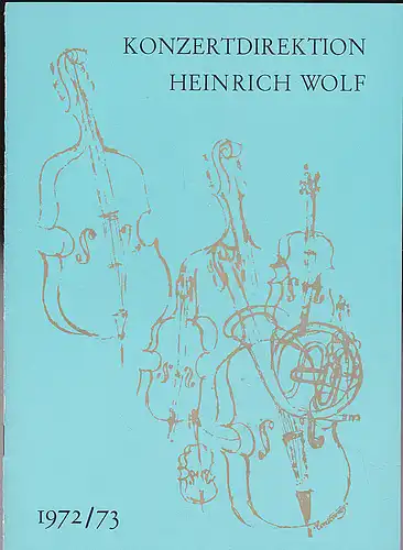 Konzertdirektion Heinrich Wolf, Georg Hörtnagel: Programmheft: Rundfunk Sinfonieorchestr Sofia - Meistersingerhalle Nürnberg, 24.1.1973.
