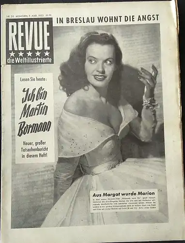 Zeitschrift  REVUE, die Weltillustrierte, Nr. 32,  9. August 1952. 