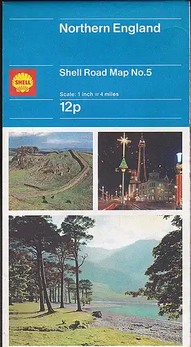 Shell: Northern England: Shell Road Map No. 5. 