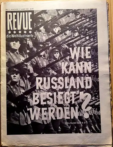 Zeitschrift  REVUE, die Weltillustrierte, Nr.11,  17.März 1951. 