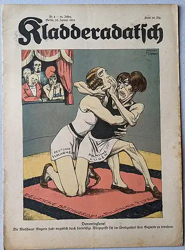 Warncke, Paul (Hauptschriftleiter): Kladderadatsch, 25. Januar 1931.  (84. Jahrang, Nr.4). 