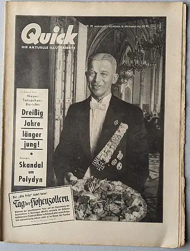 Kenneweg, Dietrich (Hrsg): Zeitschrift QUICK, 28. September 1952 (5. Jahrgang, Nr.39). 