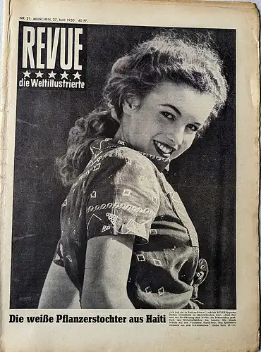 Zeitschrift  REVUE, die Weltillustrierte, Nr. 21,  27. Mai 1950. 