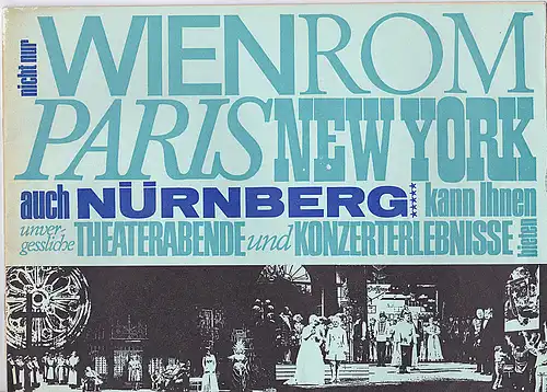 Städtische Bühnen Nürnberg   (Hrsg.): Städtische Bühnen Nürnberg: Einladung zum Abonnement 1968/69. 