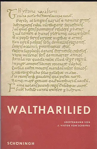 Ekkehardus I. Sangallensis, Scheffel, Joseph Viktor (Übertragung): Das Waltharilied. 
