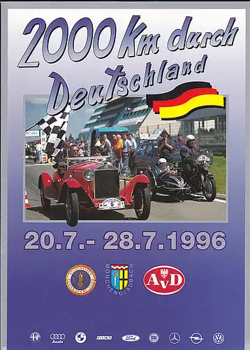 Krön, Günter: 2000 km durch Deutschland 20.7.-28.7.1996 : Oldtimer- Zuverlässigkeitsfahrt. 