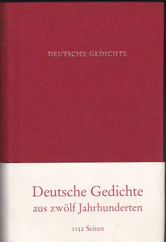 Simm, Hans-Joachim (Hrsg): Deutsche Gedichte in einem Band. Aus zwölf Jahrhunderten. 