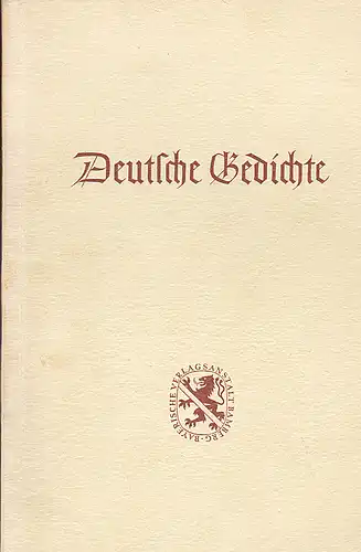 Arneth, Konrad (Auswahl): Deutsche Gedichte. 