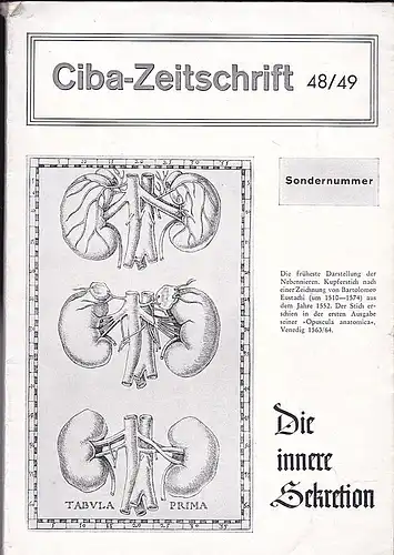 Wissenschaftliche Abteilung der CIBA Zeitschrift (Hrsg)  Abderhalden, R: Ciba-Zeitschrift 48/49 :   Die innere Sekretion. 