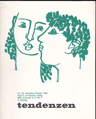 Müller-Mehlis, Reinhard (Redaktion): Tendenzen, Nr. 34, September/Oktober 1965. 