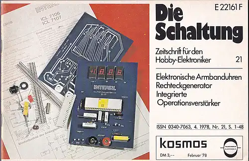 Stöckle, Heinrich (Hrsg): Die Schaltung. Zeitschrift für den Hobby-Elektroniker, Nr. 21, Februar 1978. 