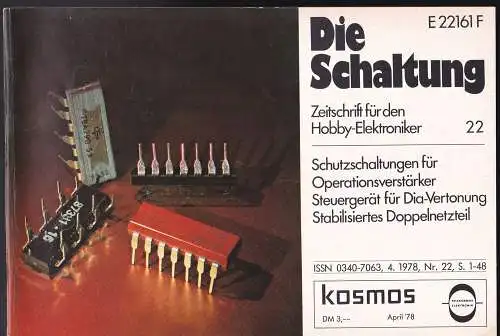 Stöckle, Heinrich (Hrsg): Die Schaltung. Zeitschrift für den Hobby-Elektroniker, Nr. 22, April 1978. 