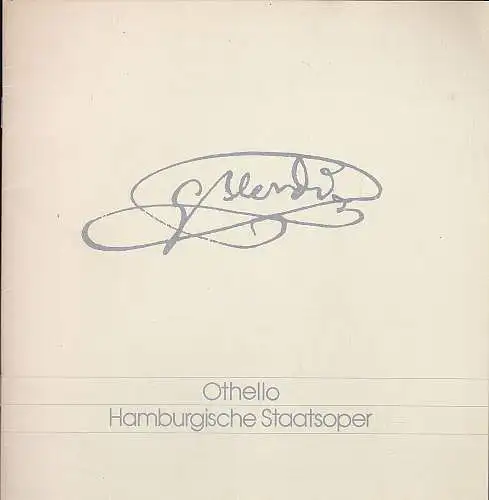 Hamburgische Staatsoper: Programmheft: Othello.