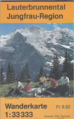 Verkhrsvereine der Talschaft Lauterbrunnen (Hrsg): Lauterbrunnental, Jungfrau-Region. Wanderkarte 1:33333. Sommer/Ete/ Summer. 