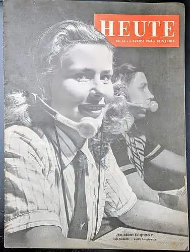 Trabant, Warren (Chefredakteur): Zeitschrift  HEUTE Nr. 65,   1. August 1948. 