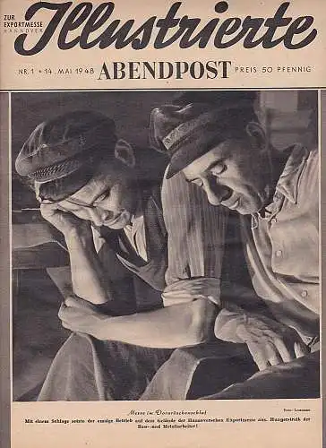 Illustrierte Abendpost zur Exportmesse Hannover,  Nr. 1, 14. Mai 1948. 