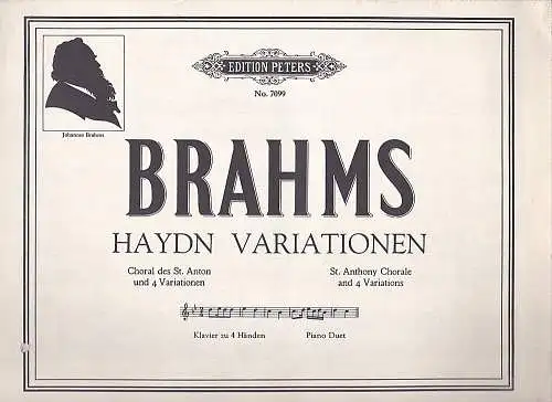 Brahms, Johannes: Brahms : Haydn Variationen Coral des St. Anton u. 4 Variationen. 