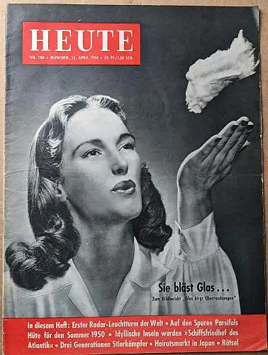 Zeitschrift  HEUTE Nr. 108,   12. April 1950. 