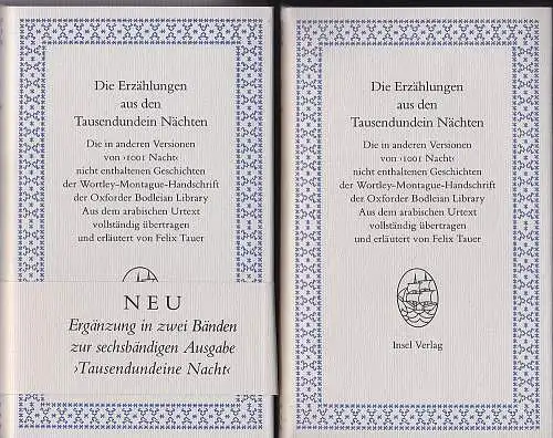 Tauer, Felix: Die Erzählungen aus den Tausendundein Nächten: Ergänzung in zwei Bänden. 