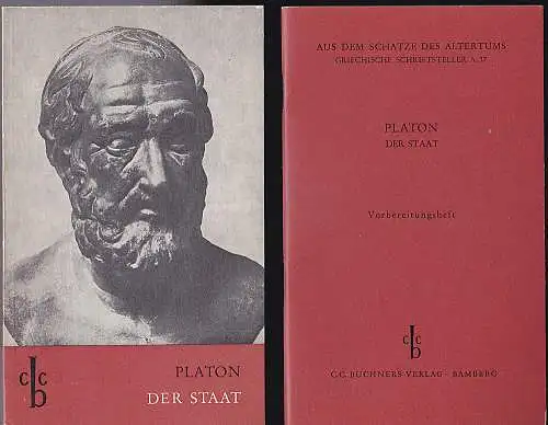 Platon und Bretzigheimer, Franz  (Bearbeitung): Platon - Der Staat : Textheft und Vorbereitungsheft. 