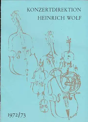 Konzertdirektion Heinrich Wolf, Georg Hörtnagel: Programmheft: 10.  Meisterkonzert. Radio-Sinfonie-Orchester Frankfurt.  Meistersingerhalle Nürnberg, 15.04.1973.