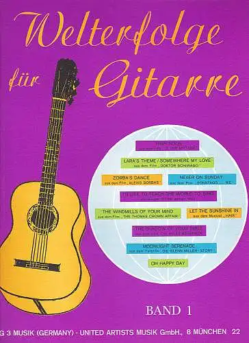 Welterfolge für Gitarre  Band 1. 
