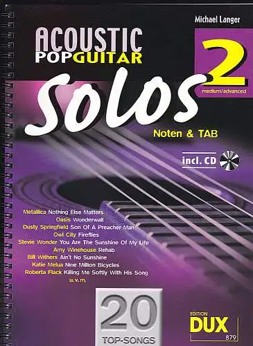 Langer, Michael: Acoustic Pop Guitar - Songbook 2  Noten&Tab. 