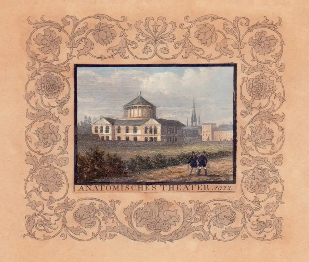 Anatomisches Theater 1822 [der Universität zu Bonn]. Altkolorierter Kupferstich 0