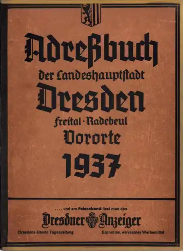 Adreßbuch für Dresden und Vororte. 2 Bde. 