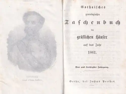 Genealogisches Taschenbuch der deutschen gräflichen Häuser auf das Jahr 1861. 34. Jahrgang. 