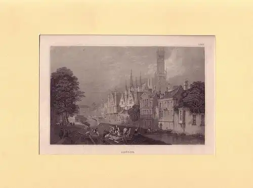Brügge. Stahlstich