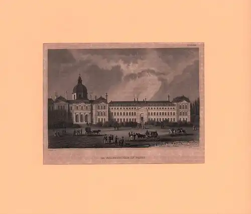 La Salpetrière in Paris. Stahlstich nach einer Zeichnung von C. Reiss