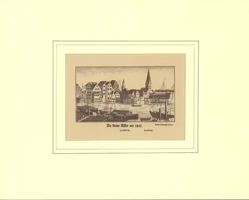 Die kleine Alster vor 1842. Zinkographie