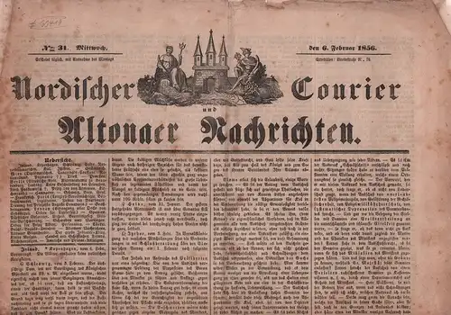 Nordischer Courier und Altonaer Nachrichten. NR. 31, Mittwoch, den 6. Februar 1856. 