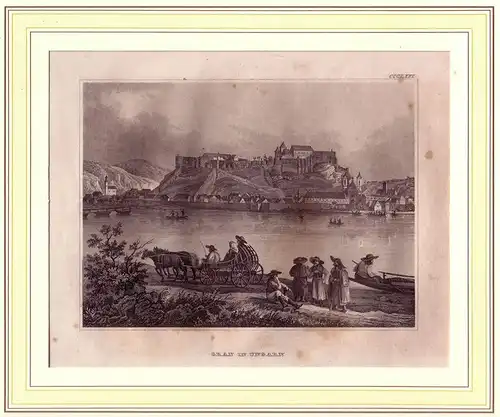 Gran in Ungarn. Stahlstich