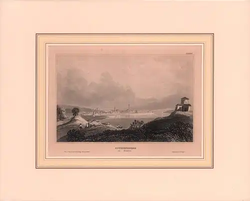 Gothenburgh in Sweden. Stahlstich