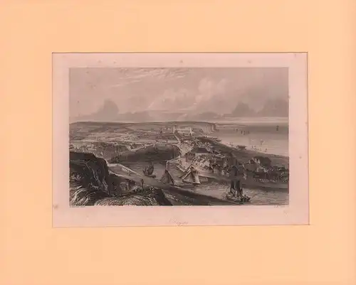 Dieppe. Stahlstich von A. H. Payne, nach einer Zeichnung von Lemercier