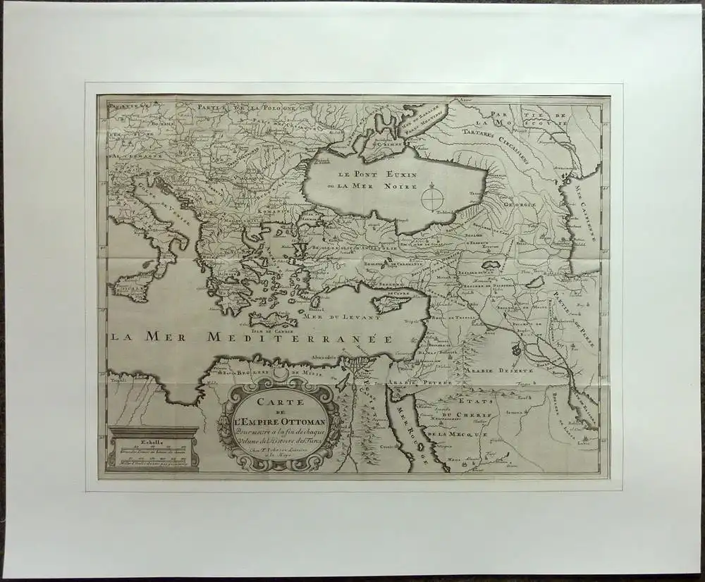 Carte de l'Empire Ottoman pour mettre a la fin de chaque volume de l'Histoire des Turcs. Kupferstichkarte 0